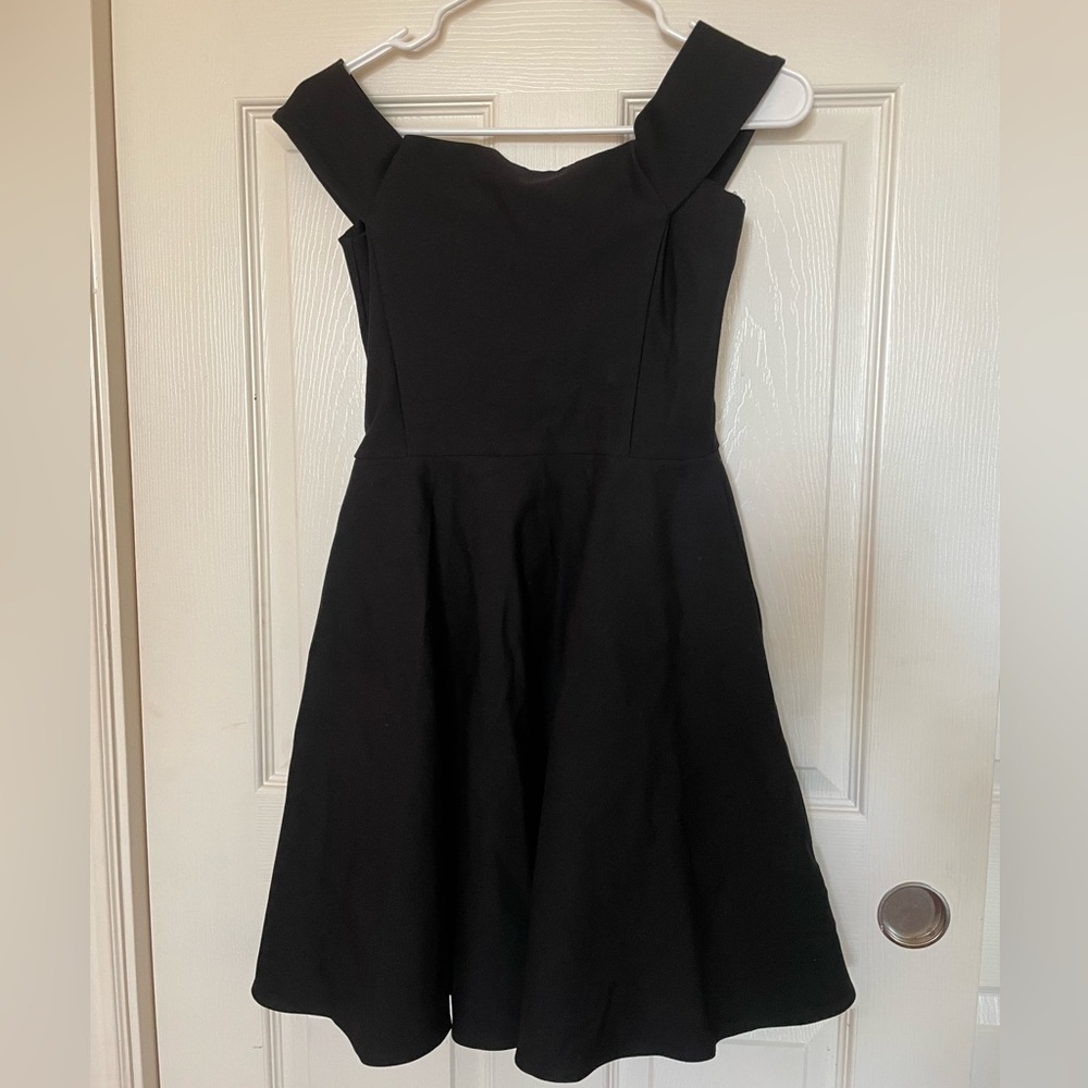 F21 black mini dress